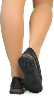 Женские черные мокасины Francesco Donni