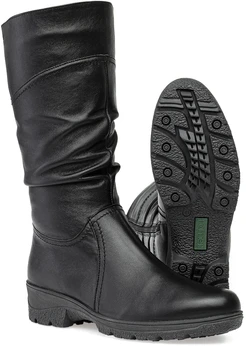 Женские черные сапоги Romer (Натуральный мех)