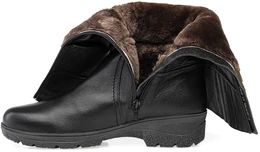 Женские черные сапоги Romer (Натуральный мех)