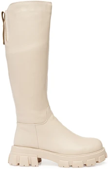 Женские бежевые сапоги Baden (Еврошерсть)