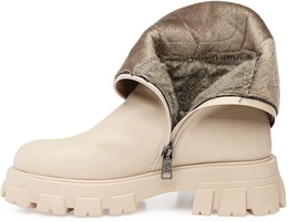 Женские бежевые сапоги Baden (Еврошерсть)