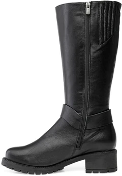 Женские черные сапоги Romer (Натуральный мех)