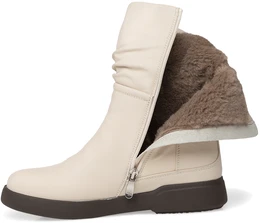 Женские бежевые полусапоги Wilmar (Натуральная шерсть)