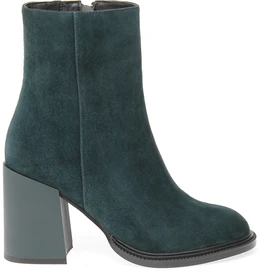 Женские зеленые ботильоны Calipso (Натуральный мех)