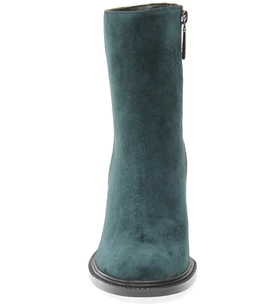 Женские зеленые ботильоны Calipso (Натуральный мех)