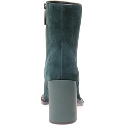 Женские зеленые ботильоны Calipso (Натуральный мех)