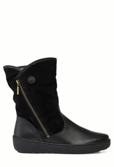 Женские черные полусапоги Romer (Натуральная шерсть)