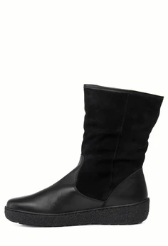 Женские черные полусапоги Romer (Натуральная шерсть)