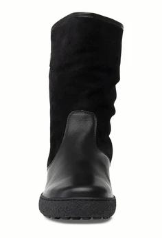 Женские черные полусапоги Romer (Натуральная шерсть)