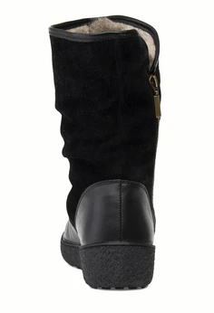 Женские черные полусапоги Romer (Натуральная шерсть)
