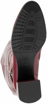 Женские бордовые сапоги Ascalini (Байка)