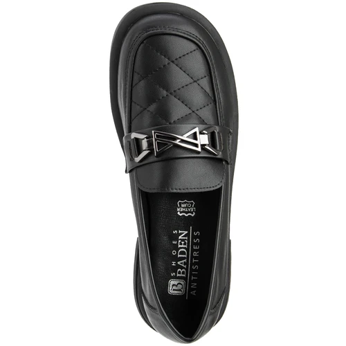 Женские черные лоферы Baden