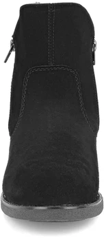 Женские черные ботинки Rieker (Натуральный мех)