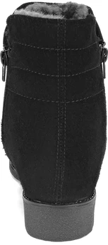 Женские черные ботинки Rieker (Натуральный мех)