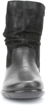 Женские черные полусапоги Rieker (Искусственная шерсть)