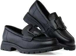 Женские черные лоферы Baden