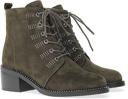 Женские зеленые ботильоны Dino Ricci (Натуральная шерсть)