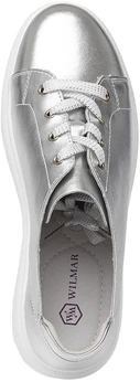 Женские серебряные кроссовки Wilmar