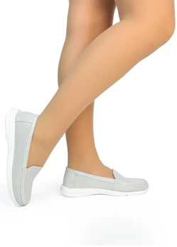 Женские серебряные мокасины Francesco Donni