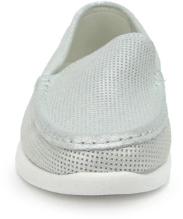 Женские серебряные мокасины Francesco Donni