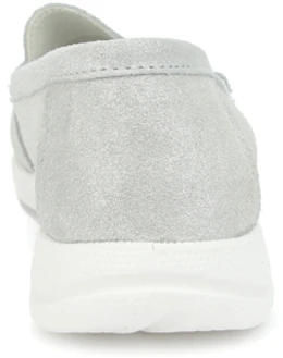 Женские серебряные мокасины Francesco Donni