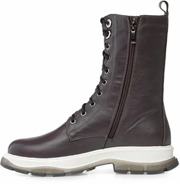 Женские фиолетовые ботинки Francesco Donni (Натуральная шерсть)