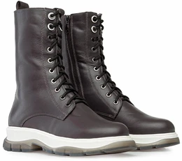 Женские фиолетовые ботинки Francesco Donni (Натуральная шерсть)