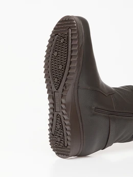 Женские коричневые полусапоги Janita (Натуральный мех)