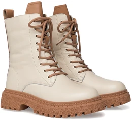 Женские бежевые ботинки Baden (Натуральная шерсть)