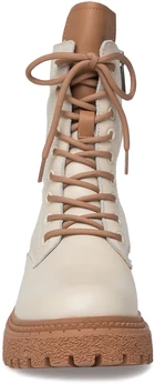 Женские бежевые ботинки Baden (Натуральная шерсть)