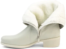 Женские бежевые сапоги Janita (Натуральный мех)