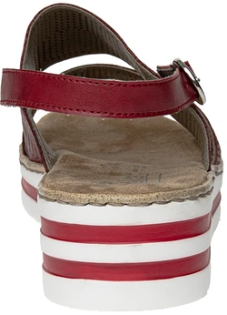 Женские красные босоножки Rieker