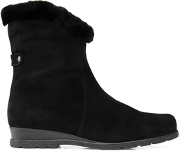 Женские черные полусапоги Janita (Натуральный мех)