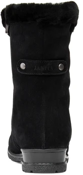Женские черные полусапоги Janita (Натуральный мех)