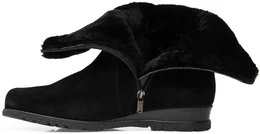Женские черные полусапоги Janita (Натуральный мех)