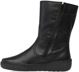 Женские черные полусапоги Romer (Натуральный мех)