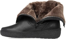 Женские черные полусапоги Romer (Натуральный мех)