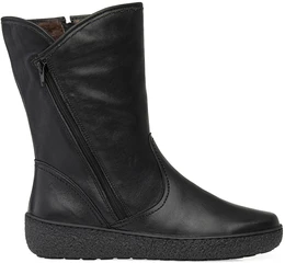 Женские черные полусапоги Romer (Натуральный мех)