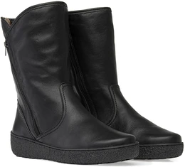 Женские черные полусапоги Romer (Натуральный мех)