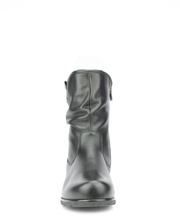 Женские черные полусапоги Janita (Натуральный мех)