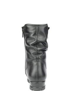 Женские черные полусапоги Janita (Натуральный мех)