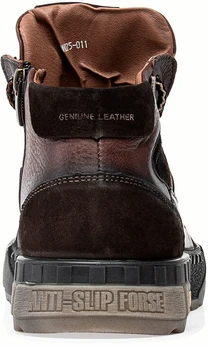 Мужские коричневые ботинки Baden (Натуральная шерсть)