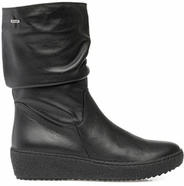 Женские черные полусапоги Romer (Натуральный мех)