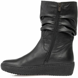 Женские черные полусапоги Romer (Натуральный мех)