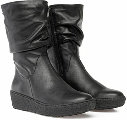 Женские черные полусапоги Romer (Натуральный мех)