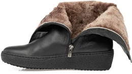 Женские черные полусапоги Romer (Натуральный мех)