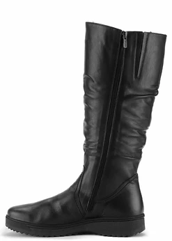 Женские черные сапоги Romer (Натуральный мех)