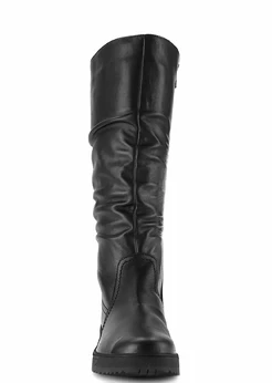 Женские черные сапоги Romer (Натуральный мех)