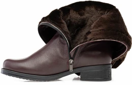 Женские фиолетовые сапоги Janita (Натуральный мех)