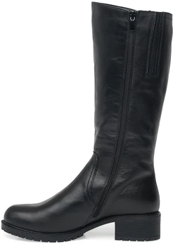 Женские черные сапоги ALEXIA LEVINI (Натуральный мех)